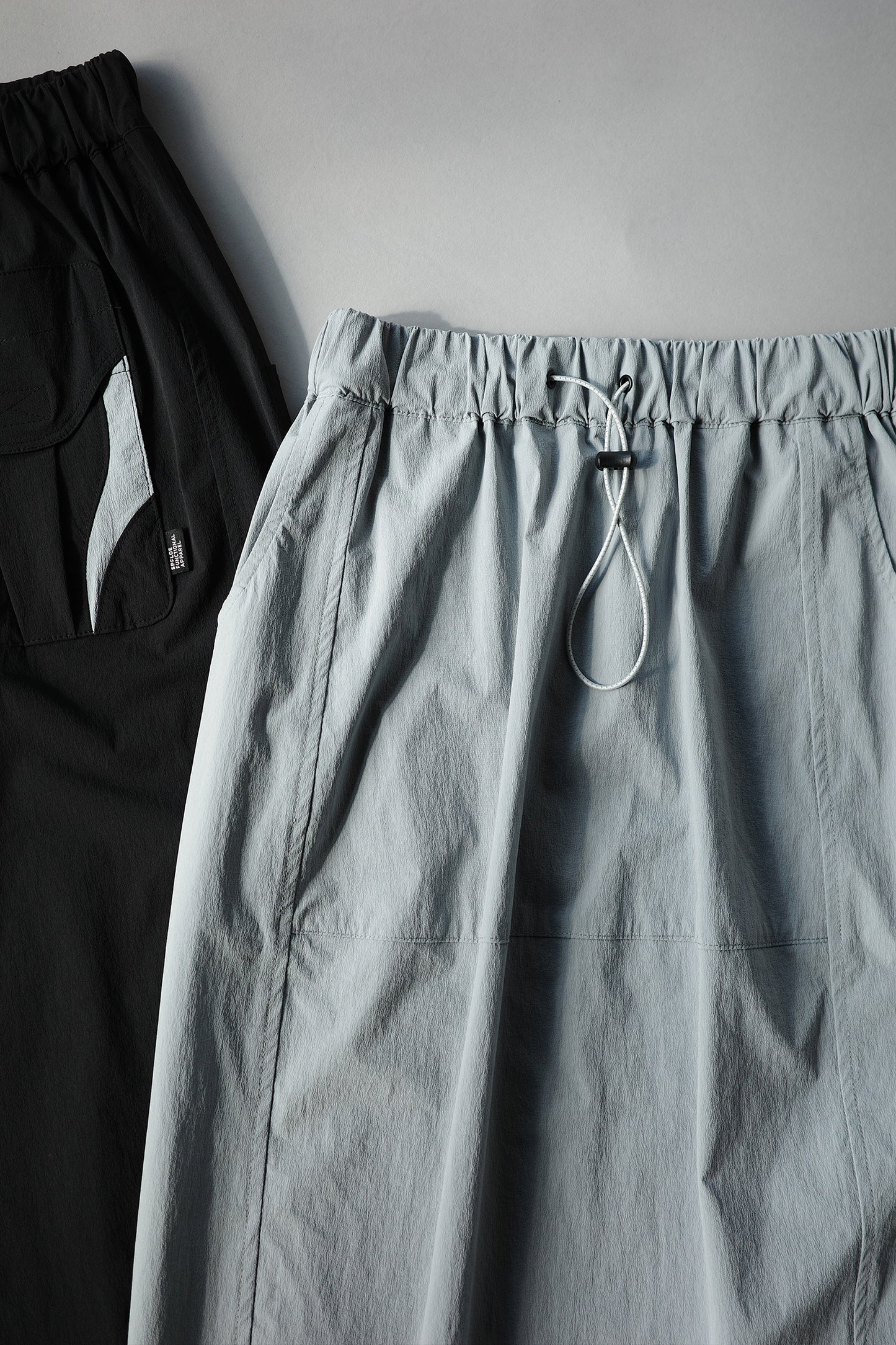 Aleutian Blue Drawstring Midi Skirt