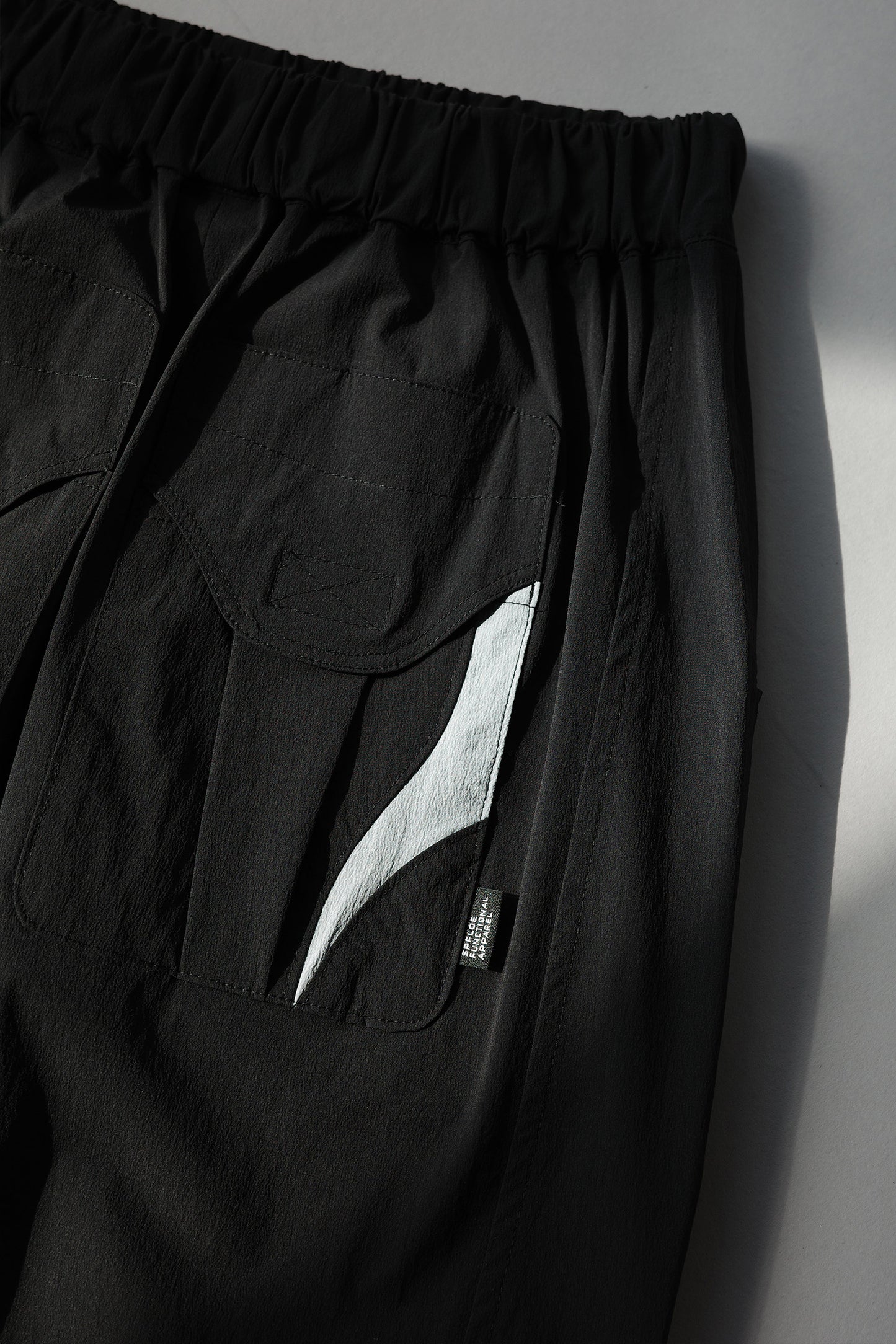 Black Drawstring Midi Skirt