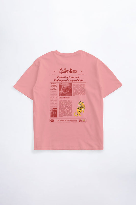 石虎新聞印花 T-Shirt
