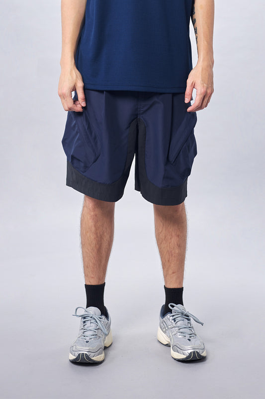 Dark Blue Multi-Pockets Shorts