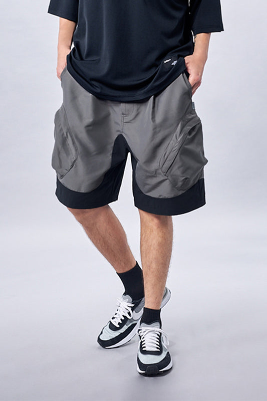Charcoal Grey Multi-Pockets Shorts