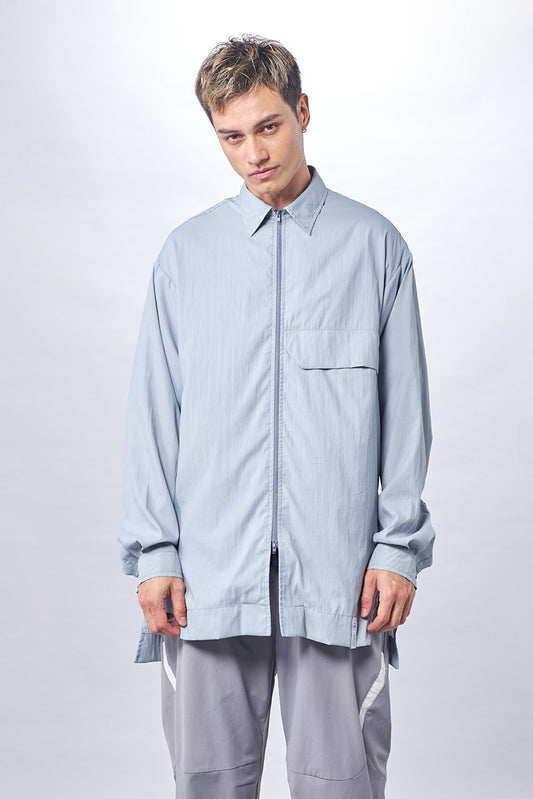 Aleutian Blue 2-Way Zipper Shirt
