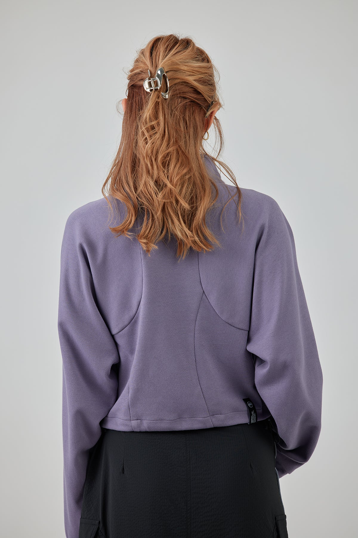 Purple Half-Zip Sweatshirt