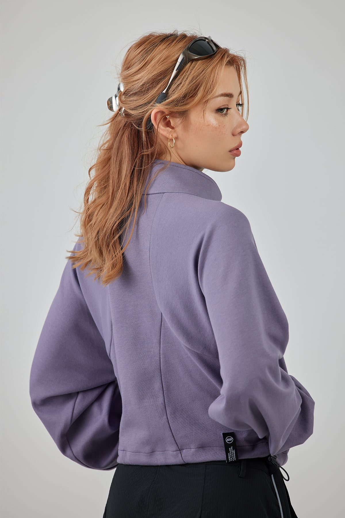 Purple Half-Zip Sweatshirt