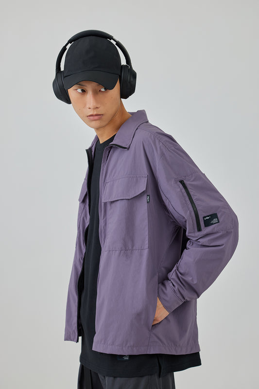 Purple Versatile Overshirt