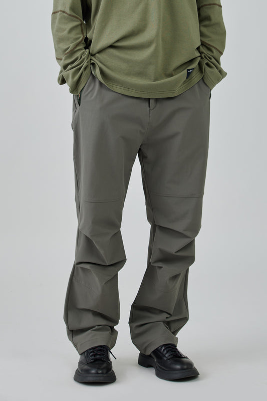 Green Double Pleated Pants