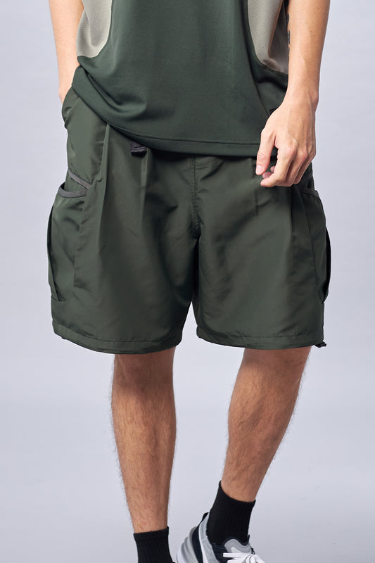 Dark green Chrysalis Baggy Shorts
