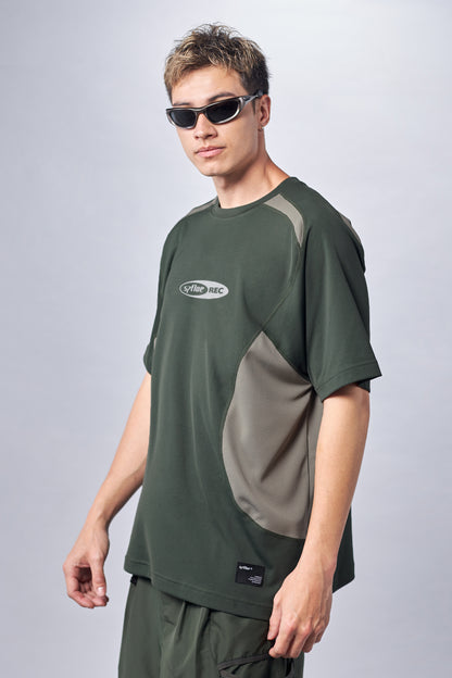 Dark Green Oversized Soccer T-Shirt