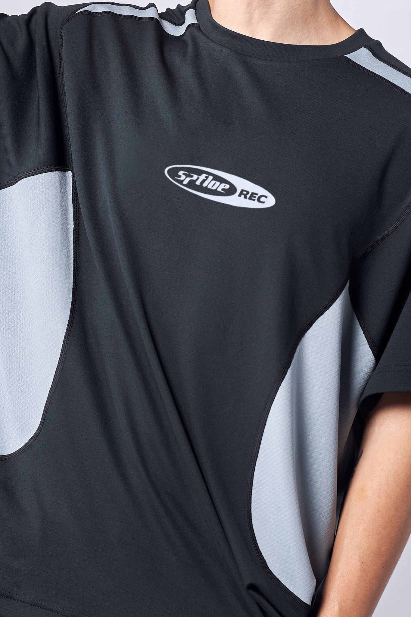 Black Oversized Soccer T-Shirt