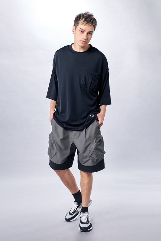 Charcoal Grey Multi-Pockets Shorts